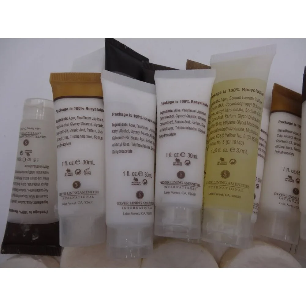 Echos of Nature 25 Pieces Lotion  1.25 oz Soap sealed travel size 1.5 oz Shampoo